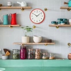 Seiko 8" Heya Wall Clock - Orange -Home Decor Shop GUEST c6083820 dd3a 4042 8916 27129a5665f9