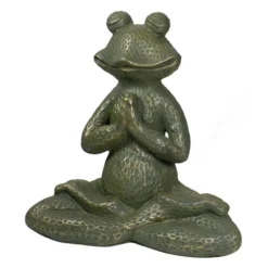 Northlight 14" Gold Verdigris Yoga Frog Outdoor Garden Statue -Home Decor Shop GUEST c659921e 8027 4c33 ad50 6e52d74d54dc