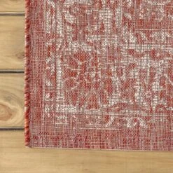 Tela Bohemian Inspired Textured Weave Floral Indoor/Outdoor Area Rug - JONATHAN Y -Home Decor Shop GUEST c6a28fee 7815 41e4 b39f ad5738a8ae55