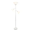 Torchiere Floor Lamp With 2 Reading Lights And Scalloped Glass Shades White - Lalia Home 1 Torchiere Floor Lamp With 2 Reading Lights And Scalloped Glass Shades White - Lalia Home -Home Decor Shop GUEST c74a62de 872a 4a39 9445 616f35a3c1ac