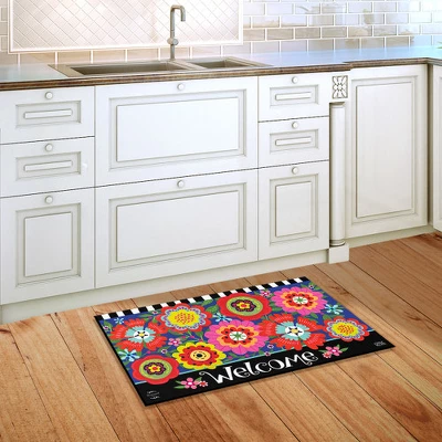 Briarwood Lane Bright Blooms Spring Doormat Welcome Floral Primitive Indoor Outdoor 30" X 18" 5 Briarwood Lane Bright Blooms Spring Doormat Welcome Floral Primitive Indoor Outdoor 30" X 18" - Image 3