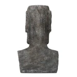 Techko Maid ABS/Resin Island Head Statue With Solar Spotlight Gray -Home Decor Shop GUEST c828c3cf 9284 4a68 a0ef 711d3eee6593