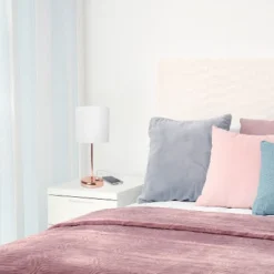 19.5" Bedside USB Port Feature Metal Table Desk Lamp Rose Gold With White Fabric Shade - Creekwood Home 15 19.5" Bedside USB Port Feature Metal Table Desk Lamp Rose Gold With White Fabric Shade - Creekwood Home -Home Decor Shop GUEST c82f919d 0481 40f4 9b67 e4d1f9e1c156