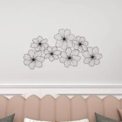 Metal Floral Wire Wall Decor Black - CosmoLiving By Cosmopolitan 24 Metal Floral Wire Wall Decor Black - CosmoLiving By Cosmopolitan -Home Decor Shop GUEST c874b6a5 02cc 4793 8fc2 e5115a8f9fc8