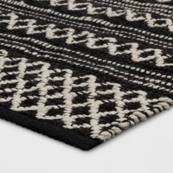 2'x3' Handloom Mixed Fibre Rug Black/White - Threshold™ 6 2'x3' Handloom Mixed Fibre Rug Black/White - Threshold™ -Home Decor Shop GUEST c9382ba9 1e29 4b97 86af 4299a5086619