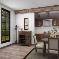 36" X 14" Wood Scroll Window Inspired Wall Decor With Metal Scrollwork Relief Brown - Olivia & May -Home Decor Shop GUEST cacf865f 627c 4621 9030 525387eec202