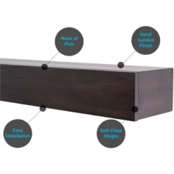 Houston Wooden Fireplace Mantel Shelf With Hidden Compartment | Beautiful Wooden Rustic Shelf - Mantels Direct -Home Decor Shop GUEST caed43a8 337a 4cb8 9c7a faddd55f8bc8