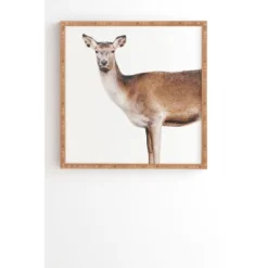 Emanuela Carratoni The Sweet Deer Bamboo Framed Wall Art - Deny Designs -Home Decor Shop GUEST caf874a9 0463 4f01 8623 e1ca75b8284b
