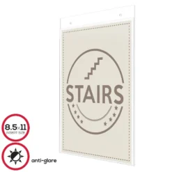 Deflect-O Deflecto Anti-Glare Wall Mount Sign Holder 878201