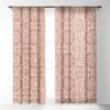 Marta Barragan Camarasa Terracotta Strokes Pattern Single Panel Sheer Window Curtain - Deny Designs -Home Decor Shop GUEST cb86417b c804 4b65 a74f fa83bdea230a