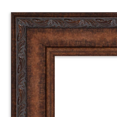 48" X 37" Non-Beveled Decorative Bronze Wall Mirror - Amanti Art 4 48" X 37" Non-Beveled Decorative Bronze Wall Mirror - Amanti Art - Image 2