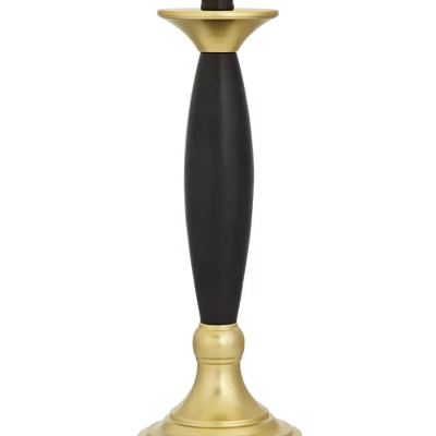 360 Lighting Kamila Traditional Table Lamps 27" Tall Set Of 2 Gold Black With Dual USB Charging Ports White Drum Shade For Bedroom Bedside Family Desk 9 360 Lighting Kamila Traditional Table Lamps 27" Tall Set Of 2 Gold Black With Dual USB Charging Ports White Drum Shade For Bedroom Bedside Family Desk - Image 7