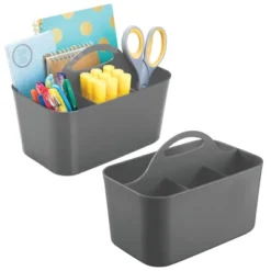 MDesign Plastic Office Storage Organizer Caddy Tote, Small, 2 Pack 22 MDesign Plastic Office Storage Organizer Caddy Tote, Small, 2 Pack -Home Decor Shop GUEST cdd88740 275a 4403 822c 56fcb1a4c5f6