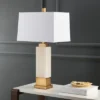 Rozella Alabaster 29.5-Inch H Table Lamp - White/Gold - Safavieh 2 Rozella Alabaster 29.5-Inch H Table Lamp - White/Gold - Safavieh -Home Decor Shop GUEST cec6747e 32b6 4758 8ee0 c0d6faa5ddaf