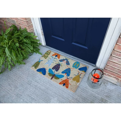 1'4" X 2'4" Moths Indoor/Outdoor Coir Doormat - Entryways 5 1'4" X 2'4" Moths Indoor/Outdoor Coir Doormat - Entryways - Image 3