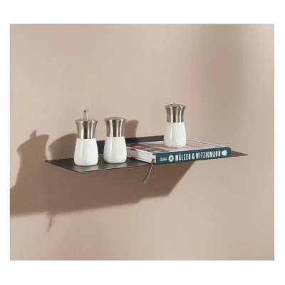 Dolle Katana Floating Metal Wall Shelf (24") - Black 3 Dolle Katana Floating Metal Wall Shelf (24") - Black