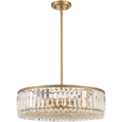 Stiffel Soft Gold Drum Pendant Chandelier 20 1/4" Wide Modern Clear Crystal 5-Light Fixture For Dining Room House Foyer Entryway 12 Stiffel Soft Gold Drum Pendant Chandelier 20 1/4" Wide Modern Clear Crystal 5-Light Fixture For Dining Room House Foyer Entryway -Home Decor Shop GUEST cf4cbcbb a013 4521 85e3 0a410f80b842