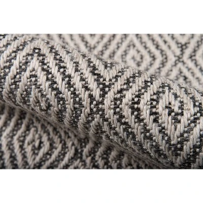 Downeast Wells Machine Made Polypropylene Area Rug Charcoal - Erin Gates By Momeni 5 Downeast Wells Machine Made Polypropylene Area Rug Charcoal - Erin Gates By Momeni - Image 3