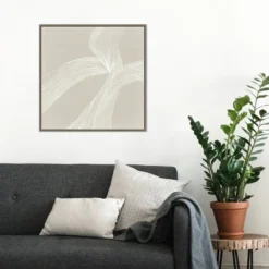 22" X 22" On The Same Wavelength II By Isabelle Z Framed Canvas Wall Art Gray Wash - Amanti Art -Home Decor Shop GUEST d1cea799 4bc8 495c b1bb 29712be6c7c3