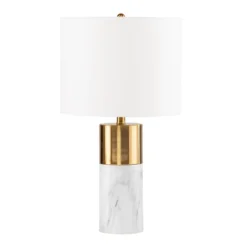 Gasbrom Table Lamp White/Gold (Includes LED Light Bulb) - Southern Enterprises 8 Gasbrom Table Lamp White/Gold (Includes LED Light Bulb) - Southern Enterprises -Home Decor Shop GUEST d25e3154 4b97 4a35 b065 301b75885b28