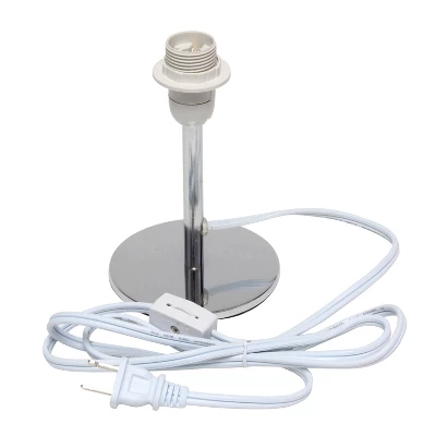 Mini Table Lamp With Angled Fabric Shade White - Simple Designs 7 Mini Table Lamp With Angled Fabric Shade White - Simple Designs - Image 5