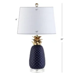 23" Ceramic Pineapple Table Lamp (Includes Energy Efficient Light Bulb) - JONATHAN Y -Home Decor Shop GUEST d31fc2ef 197b 4471 9838 32e79b128599