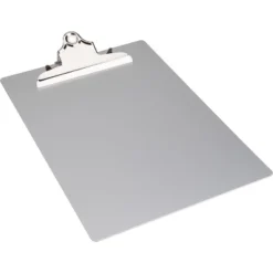 Business Source Clipboard Spring Clip Aluminum 8-1/2"Wx12"L Silver 86259 -Home Decor Shop GUEST d3200984 c02f 41d4 8201 6c59fbf833ed