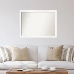 41" X 30" Non-Beveled Cabinet White Narrow Wall Mirror - Amanti Art 12 41" X 30" Non-Beveled Cabinet White Narrow Wall Mirror - Amanti Art -Home Decor Shop GUEST d384d1ad f582 4fb5 9330 684b77df4cae