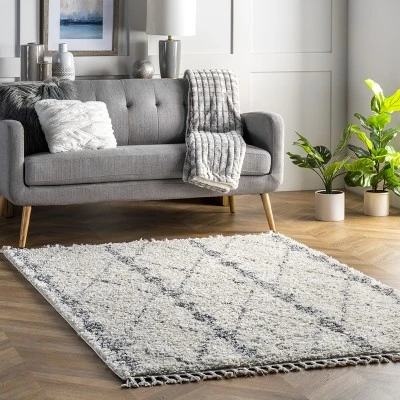 NuLOOM Selah Geometric Shag Area Rug 3 NuLOOM Selah Geometric Shag Area Rug