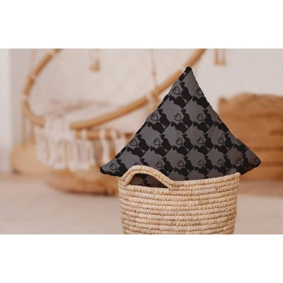 16"x16" Cat Clowder Print Square Throw Pillow Steel Gray - E By Design 5 16"x16" Cat Clowder Print Square Throw Pillow Steel Gray - E By Design - Image 3