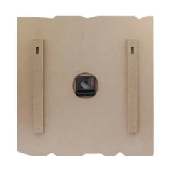 15.7" X 15.7" Rustic Wooden Wall Clock White/Brown - Stonebriar Collection -Home Decor Shop GUEST d3be3850 5818 4088 bca2 f980f3efa8ea