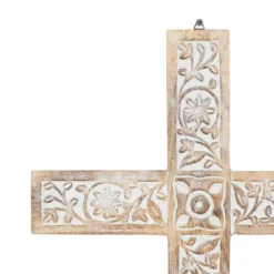 Mango Wood Biblical Carved Cross Wall Decor Brown - Olivia & May -Home Decor Shop GUEST d3f176d6 fb07 4758 b706 e7a4a2d5d207