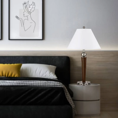 30" Metal Desk Lamp Espresso/Brushed Steel - Cal Lighting 3 30" Metal Desk Lamp Espresso/Brushed Steel - Cal Lighting