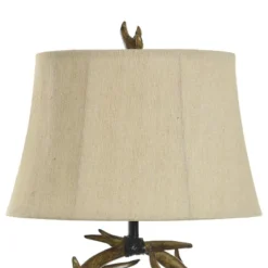 Dalton Brown Antler Table Lamp With Beige Hardback Fabric Shade - StyleCraft -Home Decor Shop GUEST d4944ee9 0899 4b39 838e 94af4638af0e