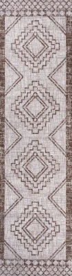 Marokko Diamond Medallion Indoor/Outdoor Area Rug - JONATHAN Y