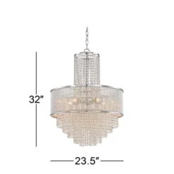 Vienna Full Spectrum Pioggia Chrome Pendant Chandelier 23 1/2" Wide Modern Crystal 5-Light Fixture For Dining Room House Foyer Kitchen Island Entryway 13 Vienna Full Spectrum Pioggia Chrome Pendant Chandelier 23 1/2" Wide Modern Crystal 5-Light Fixture For Dining Room House Foyer Kitchen Island Entryway -Home Decor Shop GUEST d5832ef2 5aa8 4031 a483 13542b881352