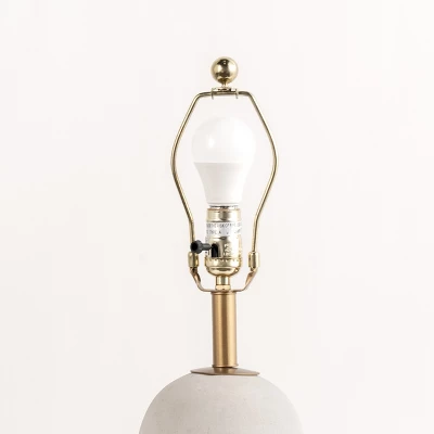 NuLOOM Monroe Concrete & Iron 25" Table Lamp Lighting - Brass 25" H X 14" W X 14" D 9 NuLOOM Monroe Concrete & Iron 25" Table Lamp Lighting - Brass 25" H X 14" W X 14" D - Image 7