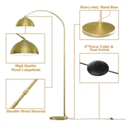 Frate Arc Floor Lamp For Reading Working, 90°Rotatable Metal Shade, 2 Colors Lampshades, Height Adjustable, 71 Inch(Bulb Not Included)-The Pop Home 19 Frate Arc Floor Lamp For Reading Working, 90°Rotatable Metal Shade, 2 Colors Lampshades, Height Adjustable, 71 Inch(Bulb Not Included)-The Pop Home -Home Decor Shop GUEST d5a225de 678d 429e b2ab 0afc2589da69