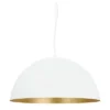 24" 1-Light Rafaelino Bowl Pendant With Shade White/Gold - EGLO -Home Decor Shop GUEST d5a420cc a396 41f3 bf33 ce63d1e813a6