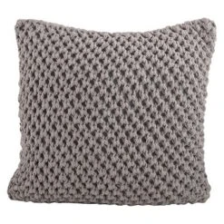 20"x20" Oversize Knitted Design Square Throw Pillow - Saro Lifestyle