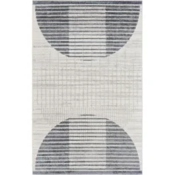 Nourison Astra Machine Washable Semi Circles Mid-Century Modern Indoor Rug -Home Decor Shop GUEST d8edde12 f6b1 4de3 b718 4076263c751e