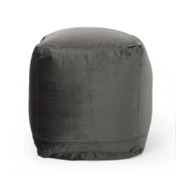 Caney Modern Velveteen Cube Pouf - Christopher Knight Home -Home Decor Shop GUEST dad559f9 3f03 4f1a 9520 acef0818bec6