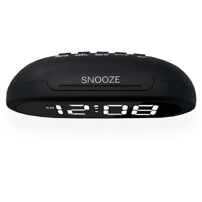 Riptunes Digital Alarm Clock With 5 Alarm Sounds - Black 4 Riptunes Digital Alarm Clock With 5 Alarm Sounds - Black - Image 2