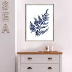 19" X 25" Botanical Fern Indigo By Sara Berrenson Wood Framed Wall Art Print - Amanti Art 13 19" X 25" Botanical Fern Indigo By Sara Berrenson Wood Framed Wall Art Print - Amanti Art -Home Decor Shop GUEST db9836b7 b989 4eb9 810a 072b3a541559
