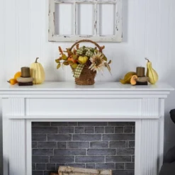 Nearly Natural 16-in Fall Pumpkin Gourds And Berries Artificial Autumn Arrangement -Home Decor Shop GUEST dd01ab95 ce5d 4f73 a5d8 3604ab6d8127