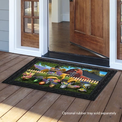 Flower Barn Spring Doormat Indoor Outdoor 30" X 18" Briarwood Lane 4 Flower Barn Spring Doormat Indoor Outdoor 30" X 18" Briarwood Lane - Image 2