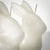 4.75"H Sullivans White Bunny Candle - Set Of 2, White -Home Decor Shop GUEST ddcd0b31 f688 4e00 bc69 7df2da7b22a2