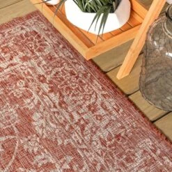 Tela Bohemian Inspired Textured Weave Floral Indoor/Outdoor Area Rug - JONATHAN Y -Home Decor Shop GUEST dddfcd2a d175 4fbd 8446 354d30d3f991