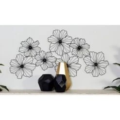 Metal Floral Wire Wall Decor Black - CosmoLiving By Cosmopolitan 29 Metal Floral Wire Wall Decor Black - CosmoLiving By Cosmopolitan -Home Decor Shop GUEST de41f3ee a33a 4c4e af3f 1e3a1e4621bb