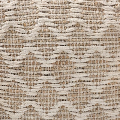 Noland Handwoven Moroccan Inspired Pouf Ottoman Natural/Ivory - Baxton Studio 6 Noland Handwoven Moroccan Inspired Pouf Ottoman Natural/Ivory - Baxton Studio - Image 4